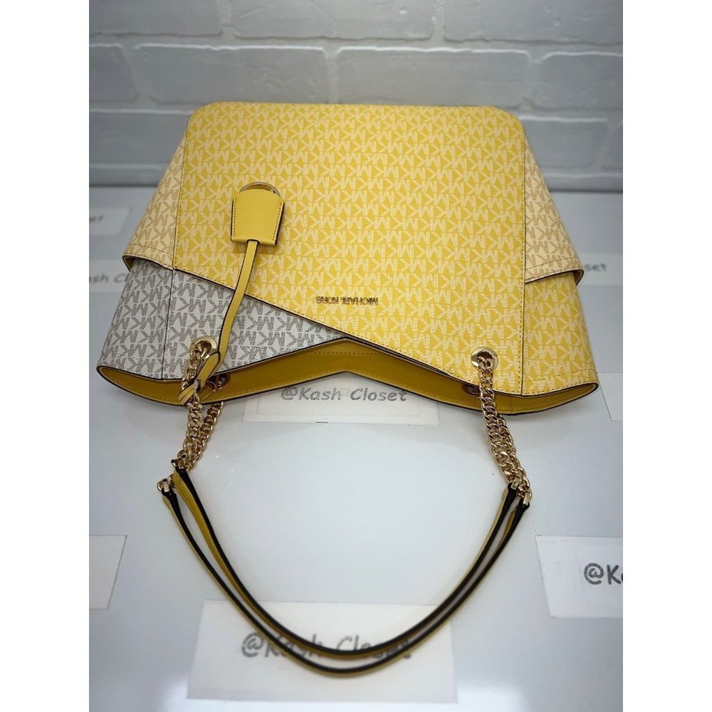Michael Kors JST large xchain colorblock shoulder bag tote - Daffodil Multi - Picture 5 of 12